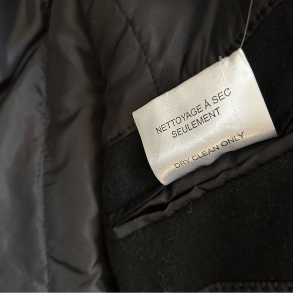 Strauss Men’s Insulated Wool Blend Black Winter Pea Coat Jacket - Picture 9 of 9